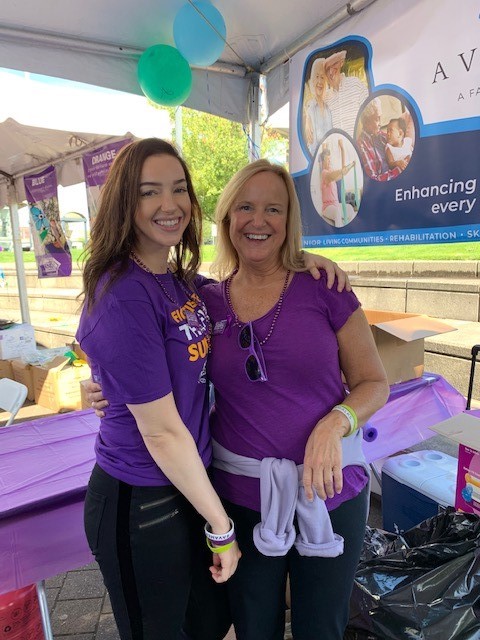 Avamere booth at the Walk to End Alzheimer's in Portland, Oregon